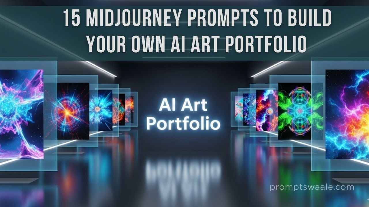 15 MidJourney Prompts to Build Your Own AI Art Portfolio - promptswaale website