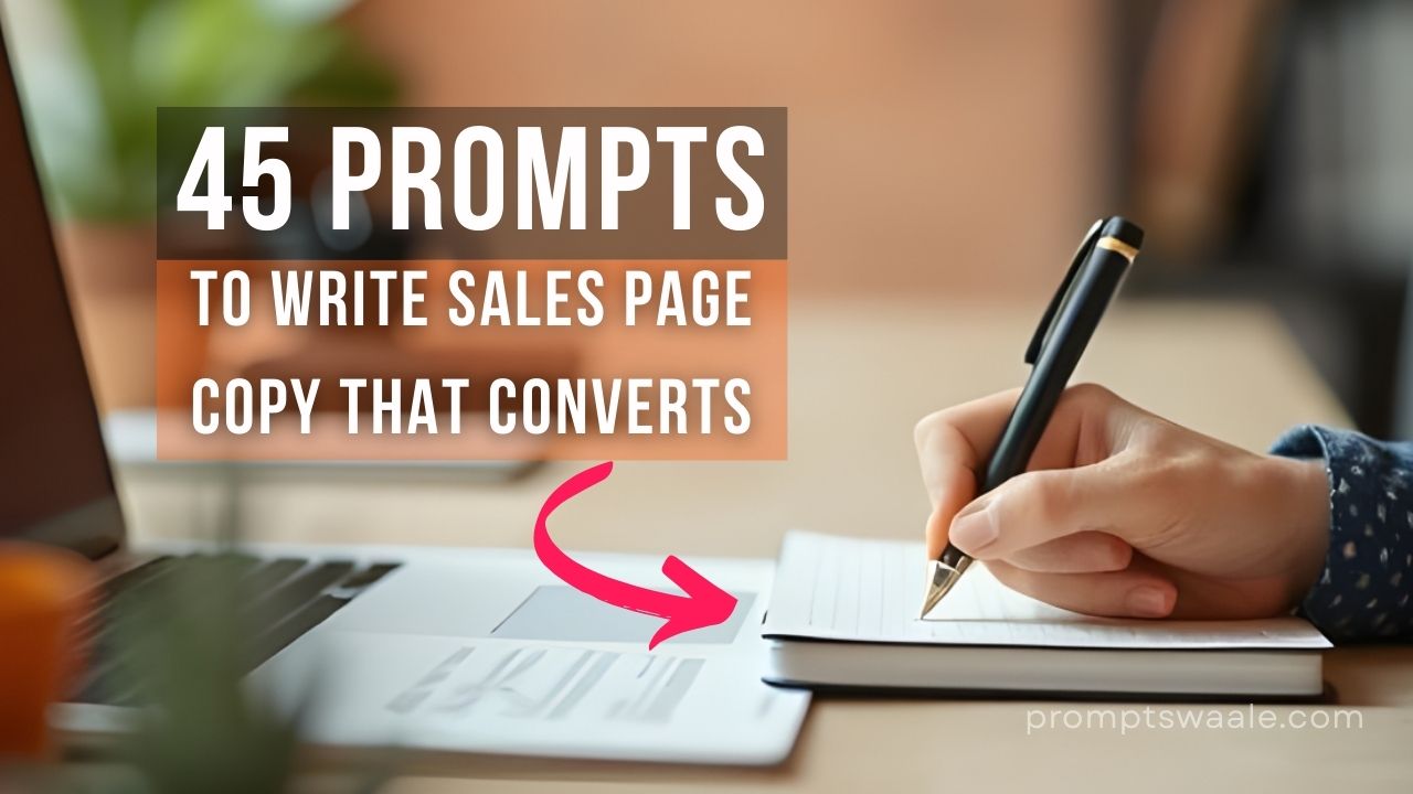 45 Prompts to Write Sales Page Copy That Converts