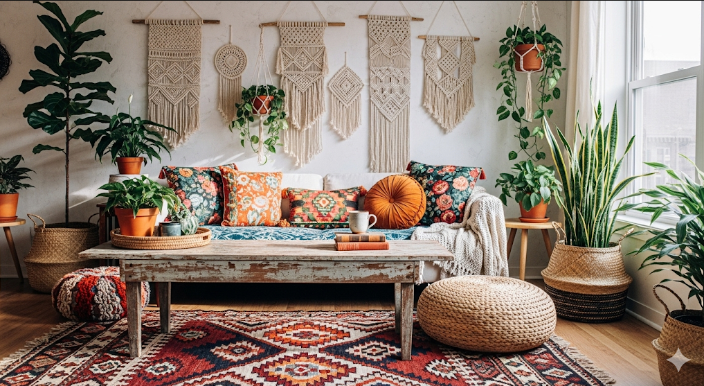 Bohemian Eclectic Living Room